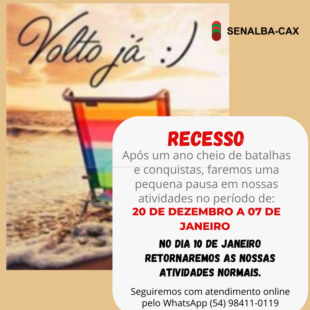 Recesso Senalba Caxias